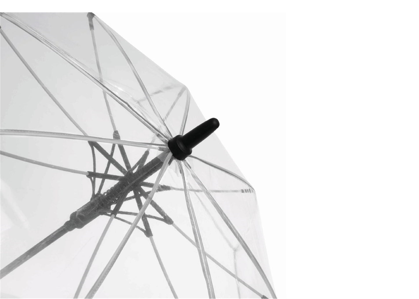 Parapluie automatique transparent Ø103cm