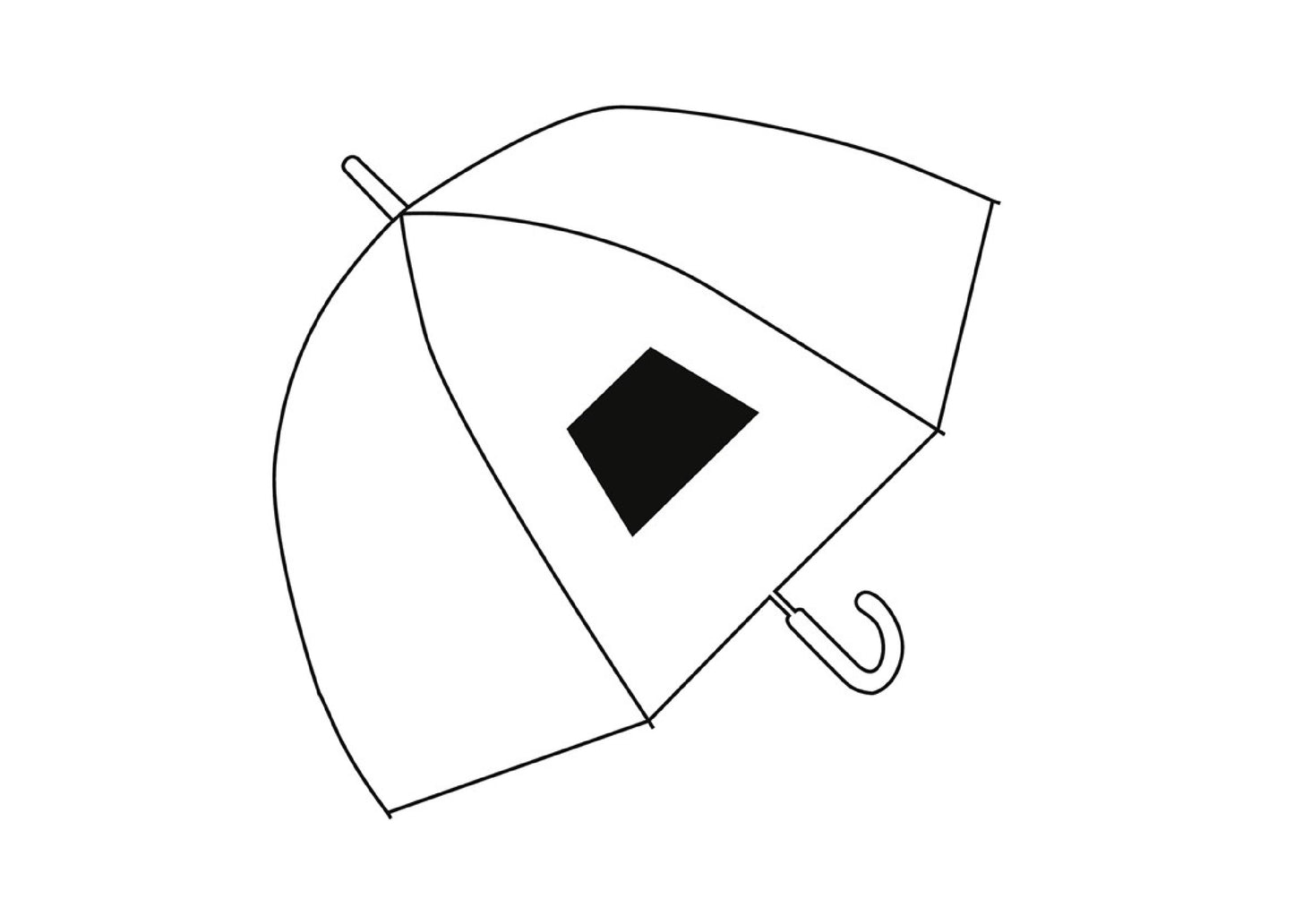 Parapluie cloche transparent Ø101cm