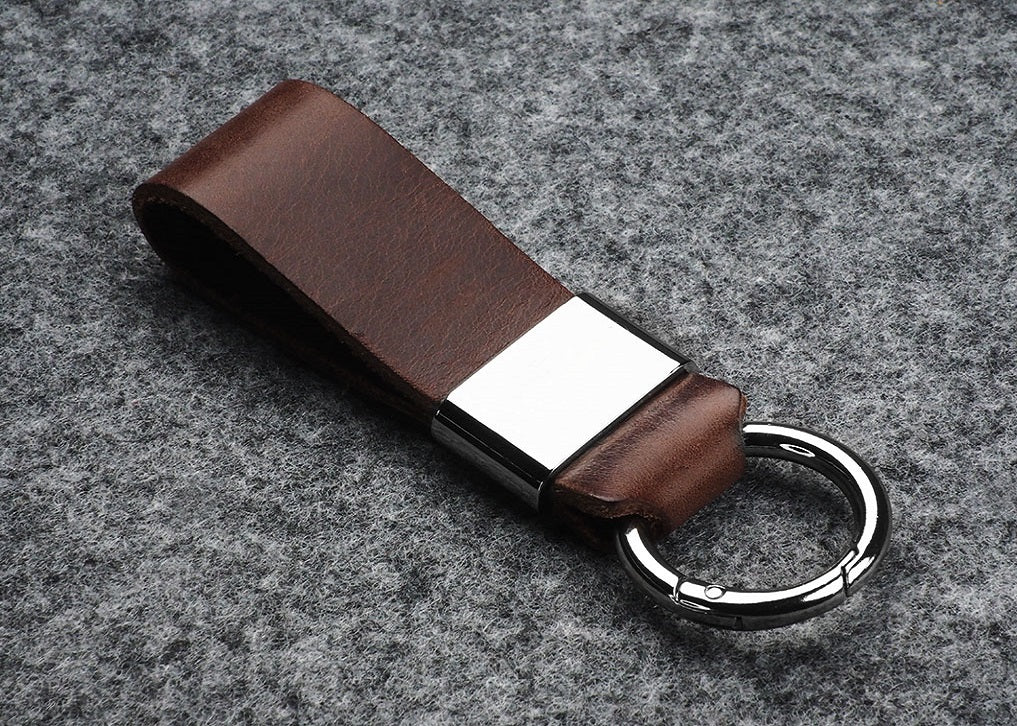 Porte clés en cuir personnalisé