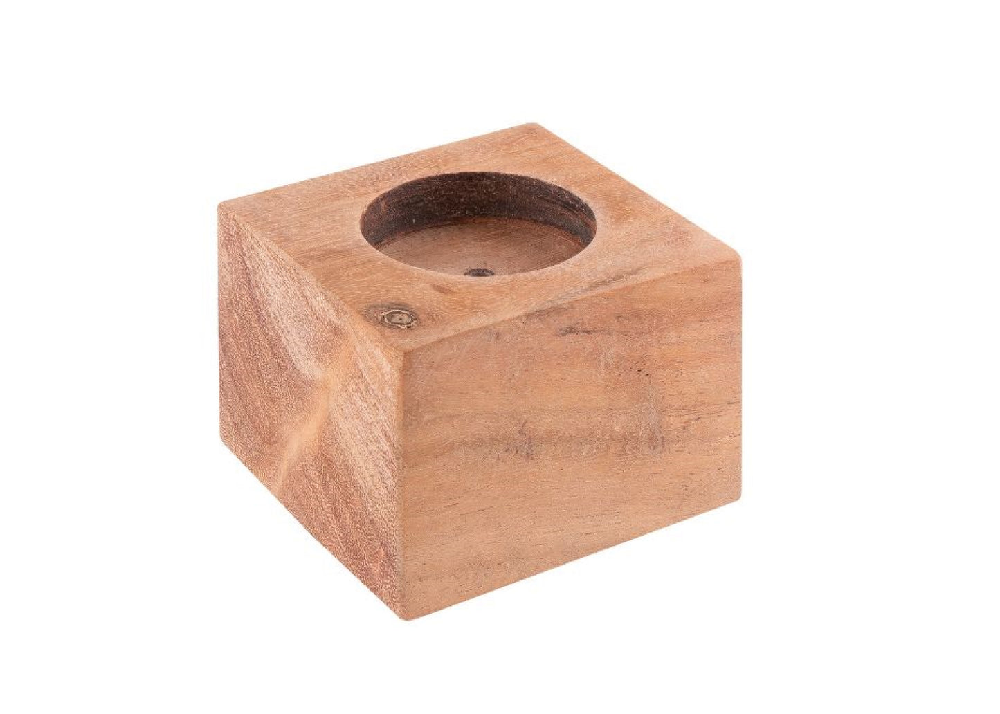 Bougeoir en bois personnalisé