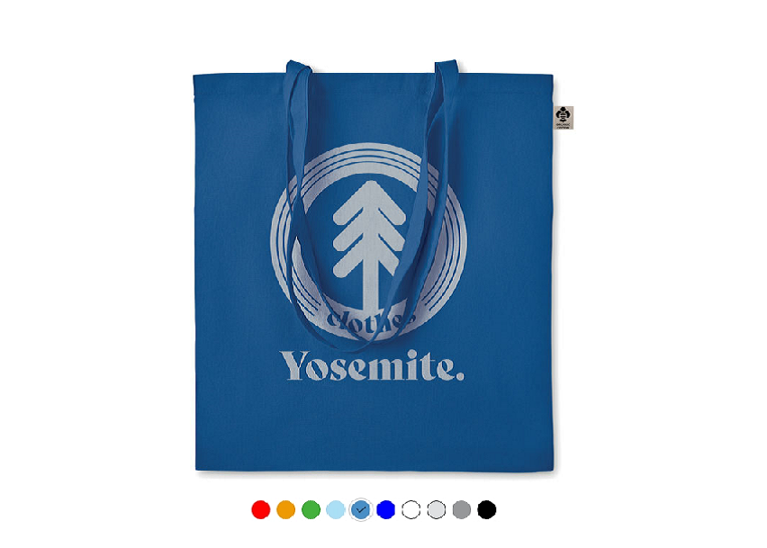 Tote bag de couleur en coton BIO 140gr personnalisé