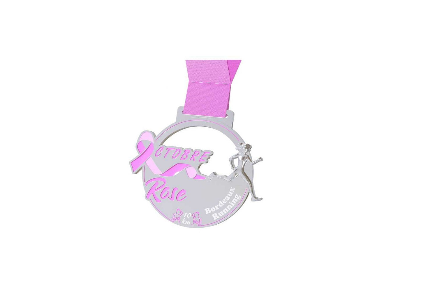 Création sur mesure médaille octobre rose