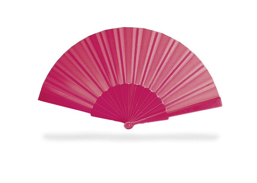 Eventail en ABS rose