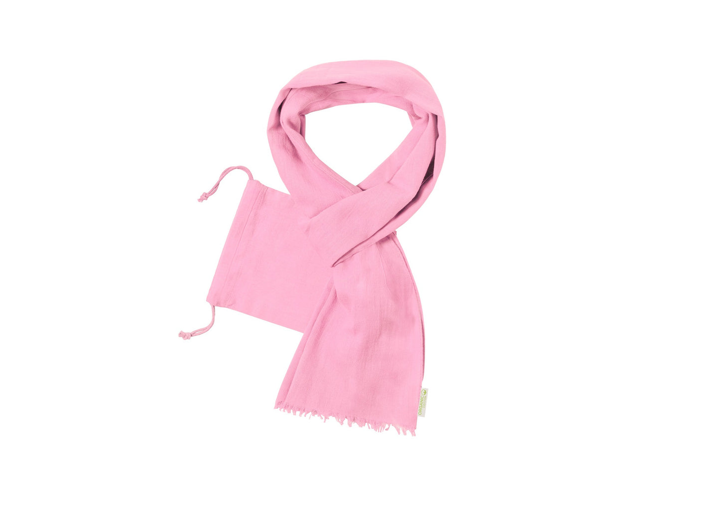 Echarpe en coton rose