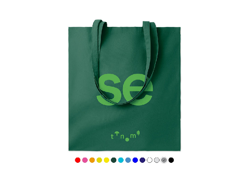 Tote bag de couleur en coton 140gr personnalisé