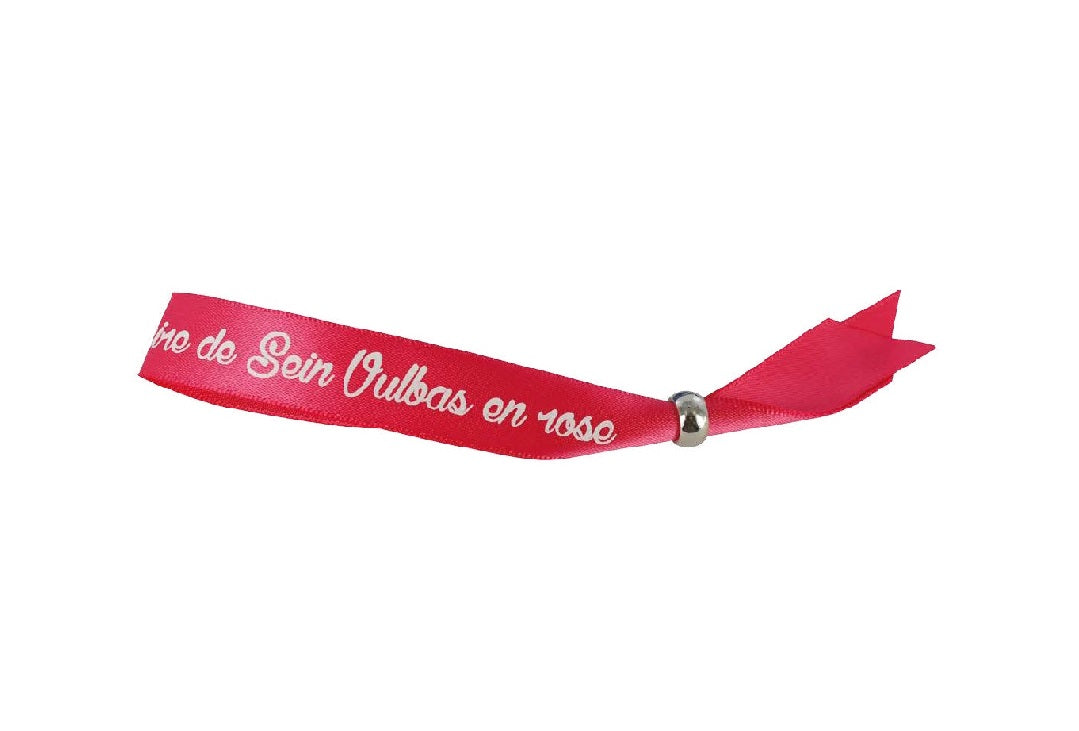 Bracelet en satin personnalisé