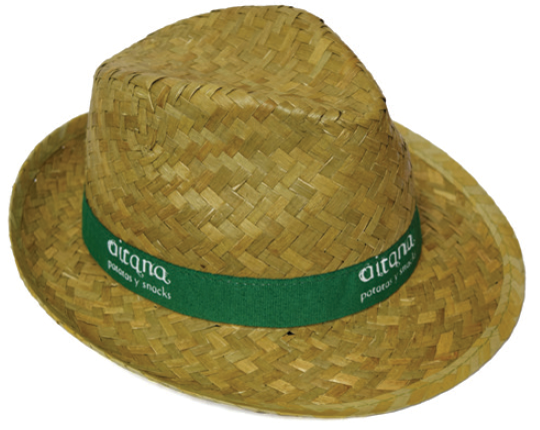 Chapeau paillé personnalisé
