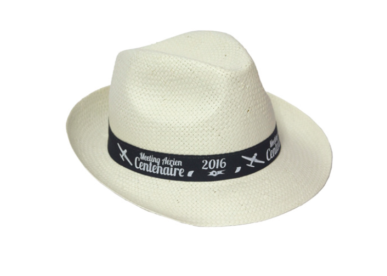 Chapeau Panama finition papier personnalisé