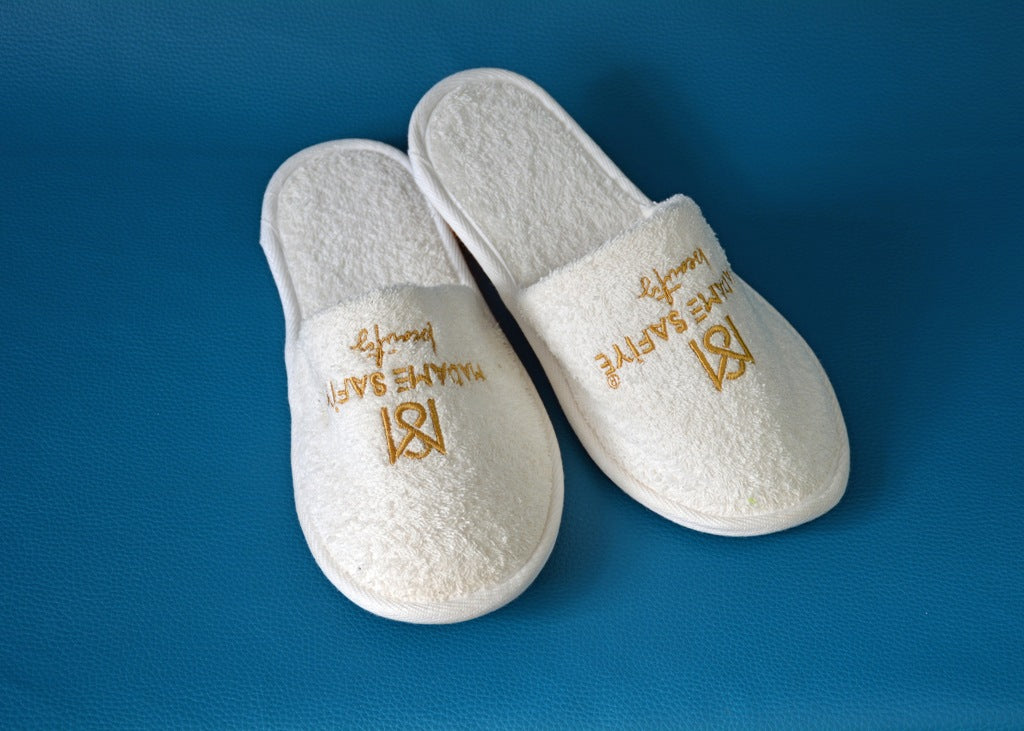 Chaussons supérieur en terry coton personnalisée