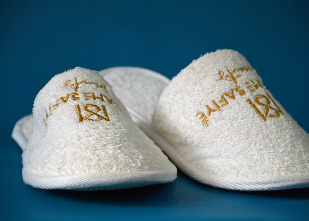 Chaussons supérieur en terry coton personnalisée