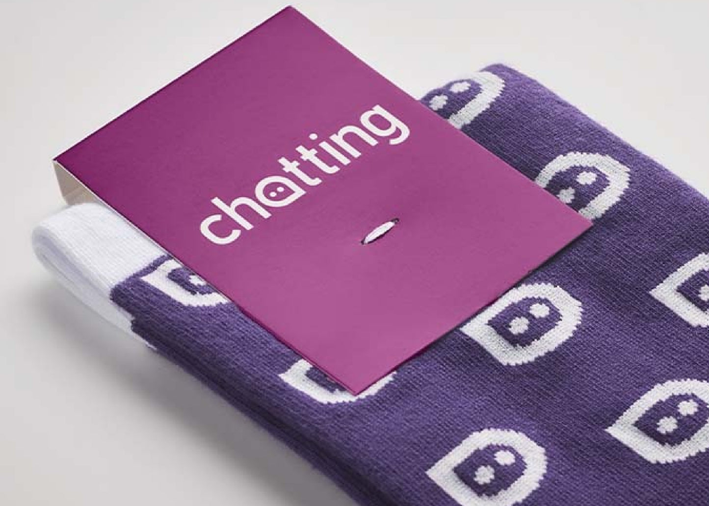 Chaussettes en coton jacquard personnalisé