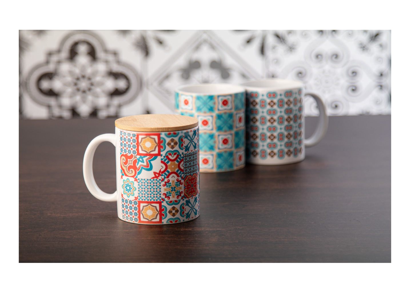 Mug avec couvercle en bois 300ml