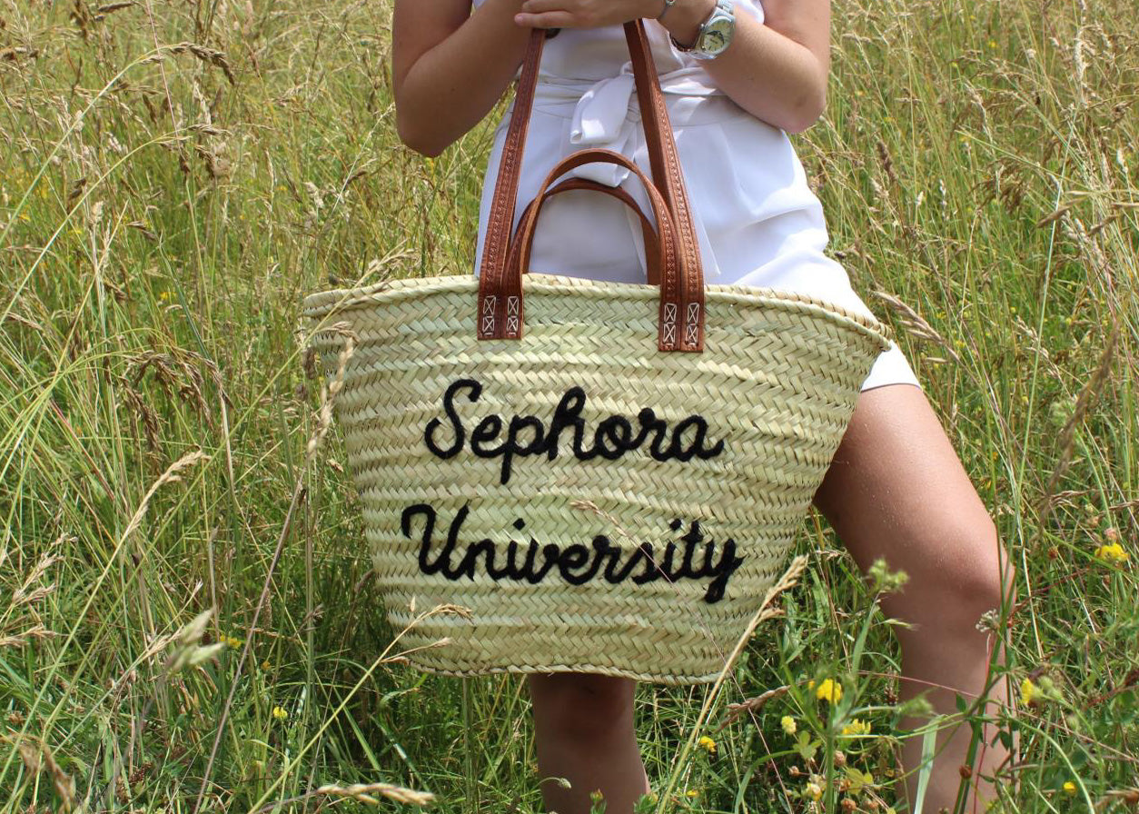 Panier de plage personnalisé