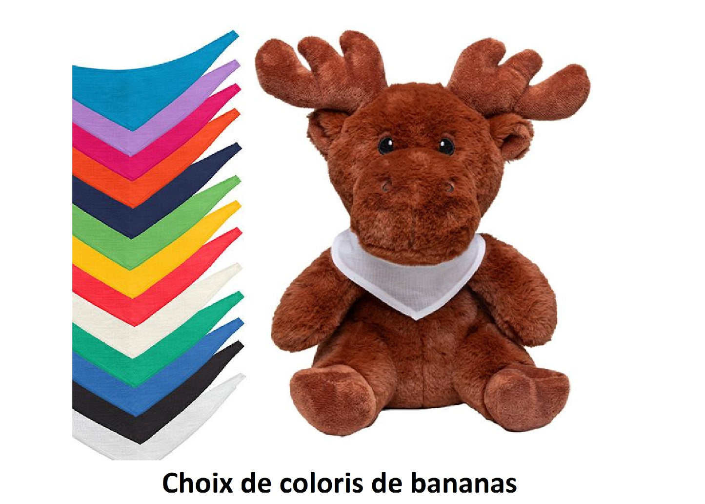 Peluche Elan 27 cm écologique personnalisée