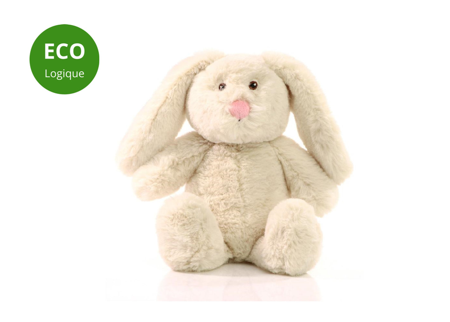 Peluche Lapin 21 cm écologique personnalisée