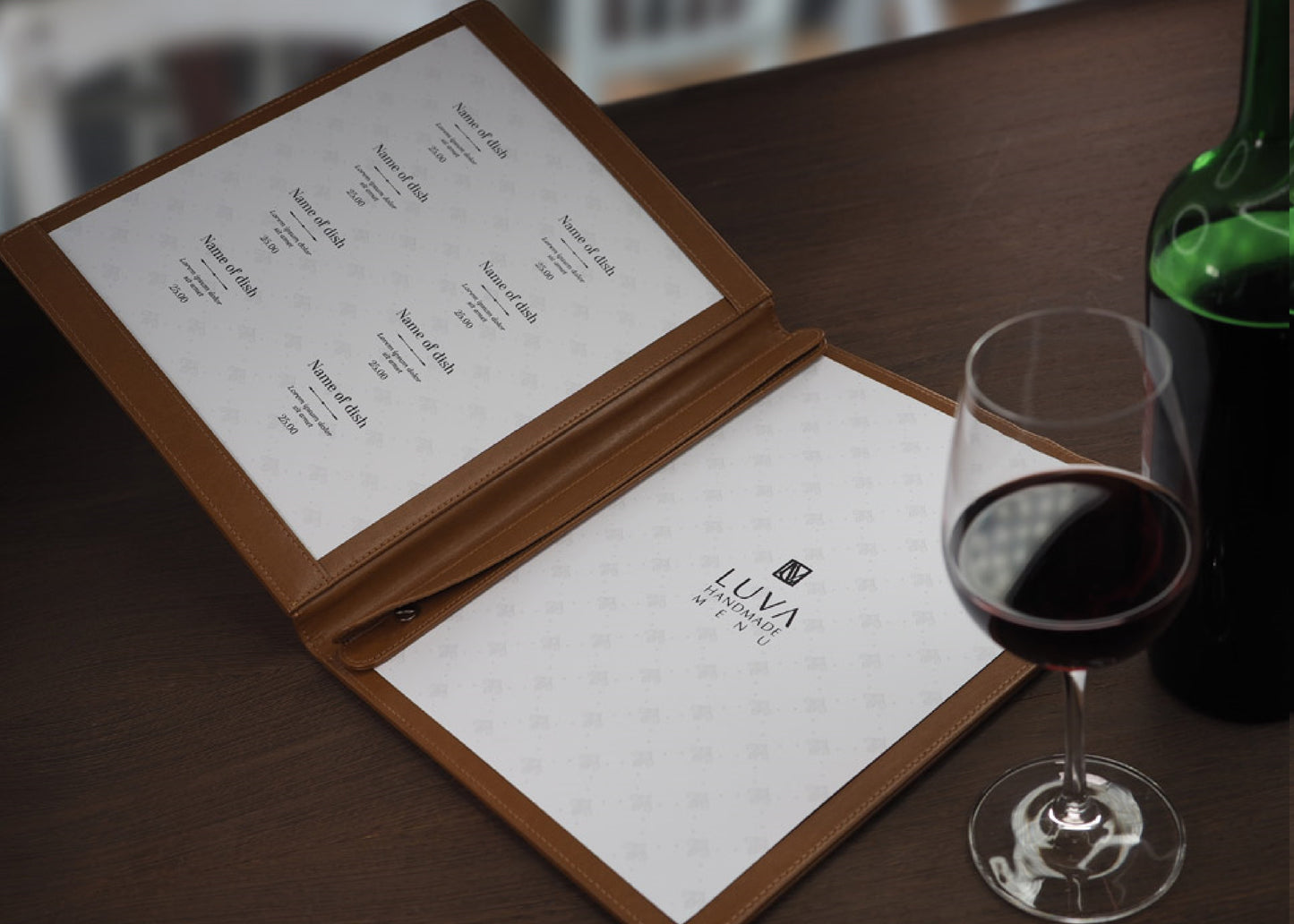 Porte Menu en Simili cuir PL1054119