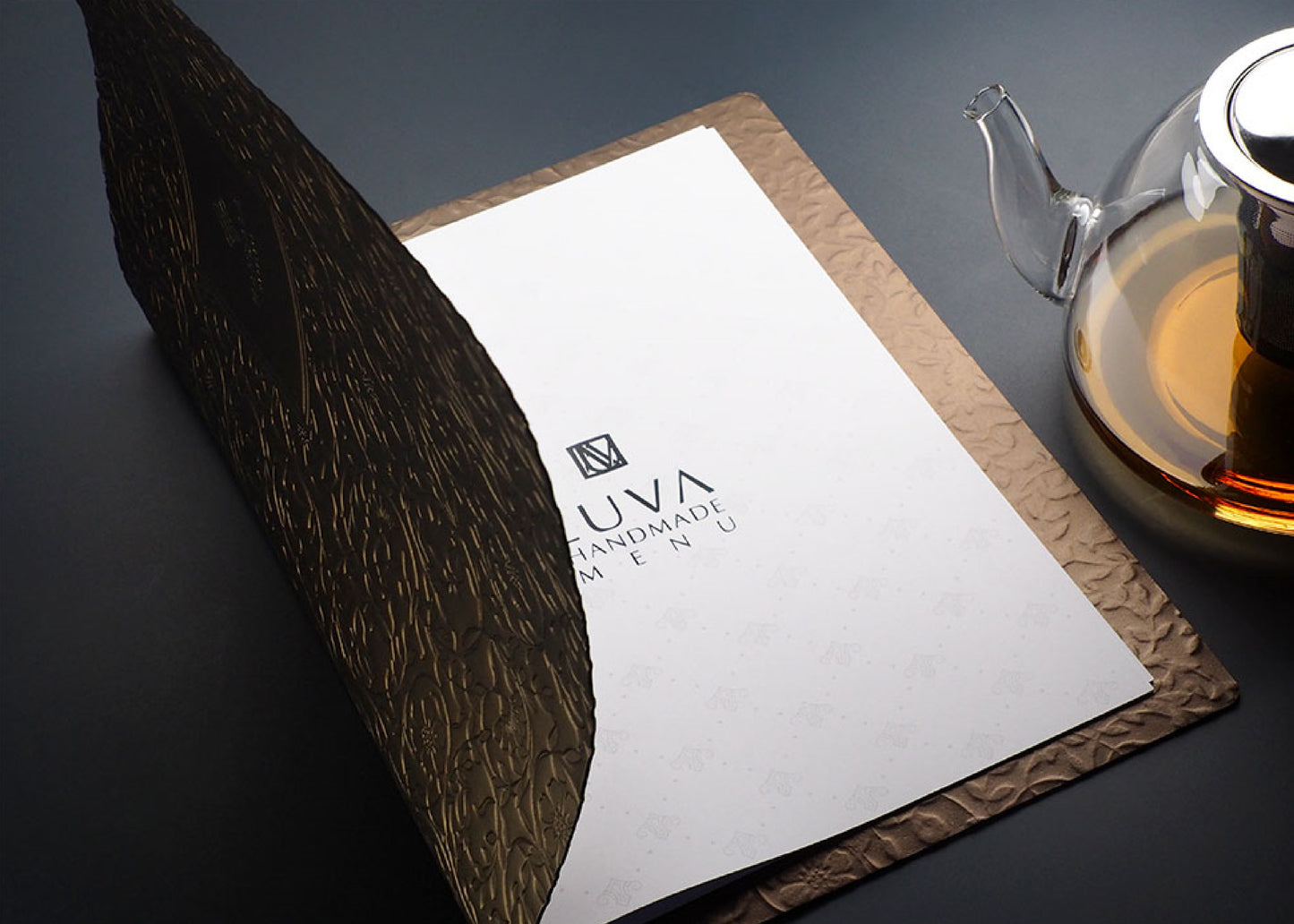 Porte Menu en cuir PL1178336