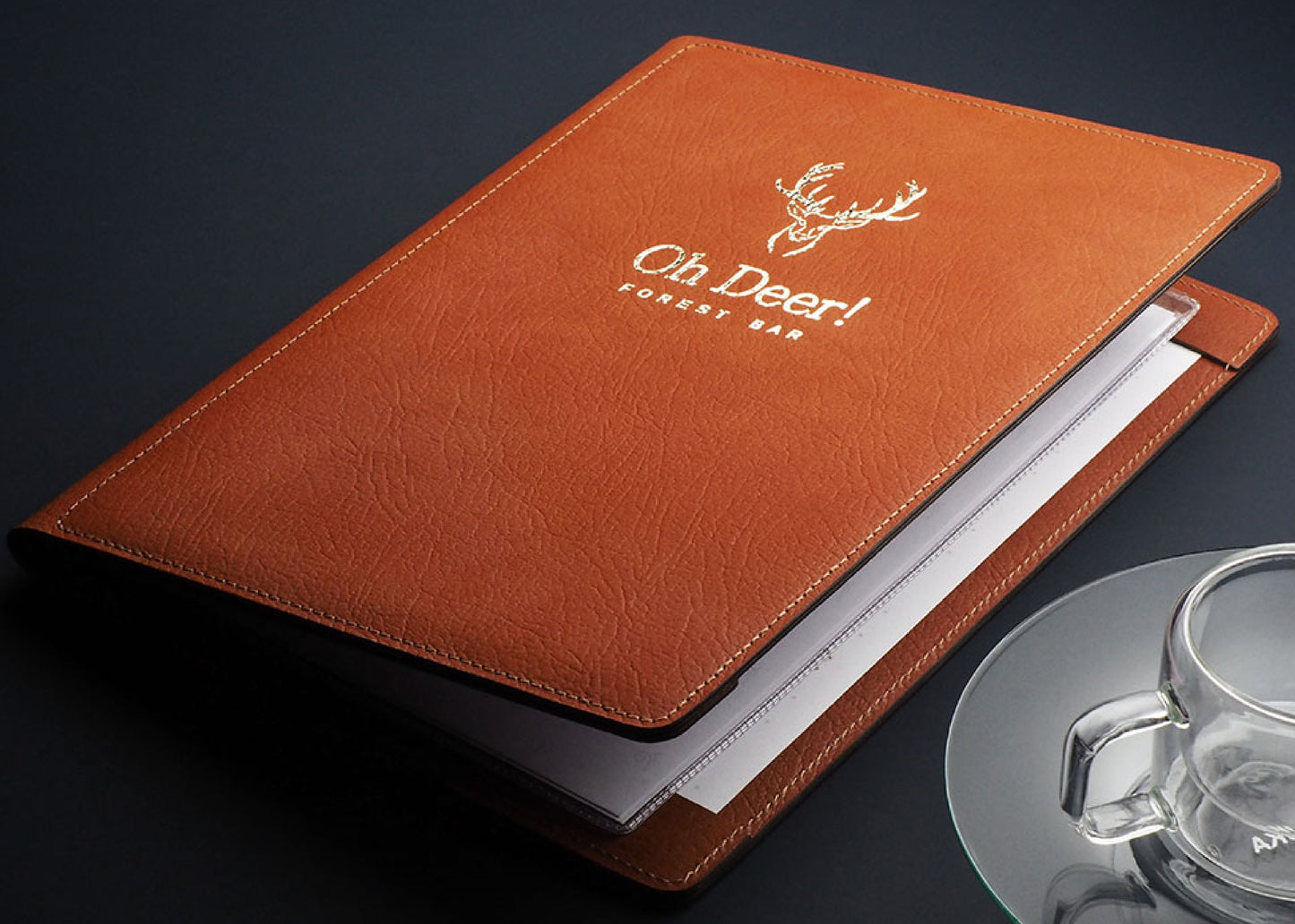 Porte Menu en cuir PL1634318