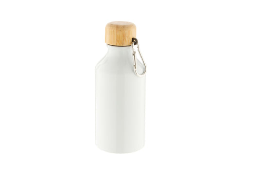Gourde en aluminium avec bouchon en bois Personnalisée 400ml