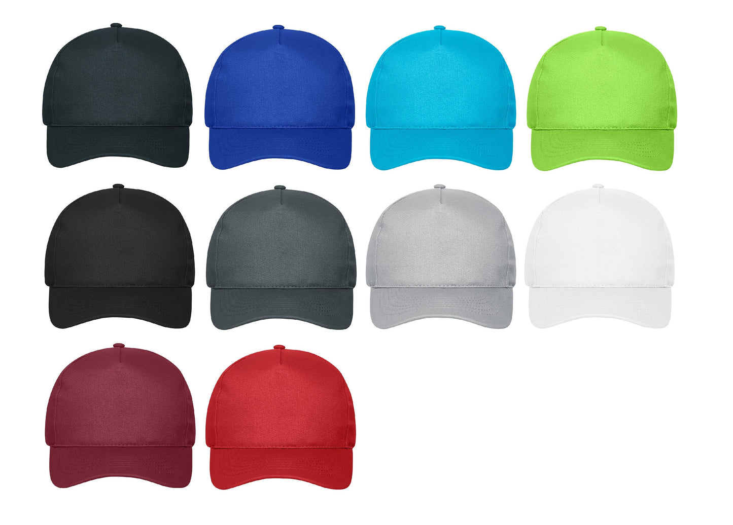 Casquette bio 5 panneaux personnalisée