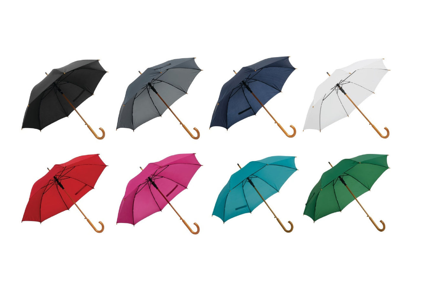 Parapluie en bois automatique écologique Ø103 cm personnalisé