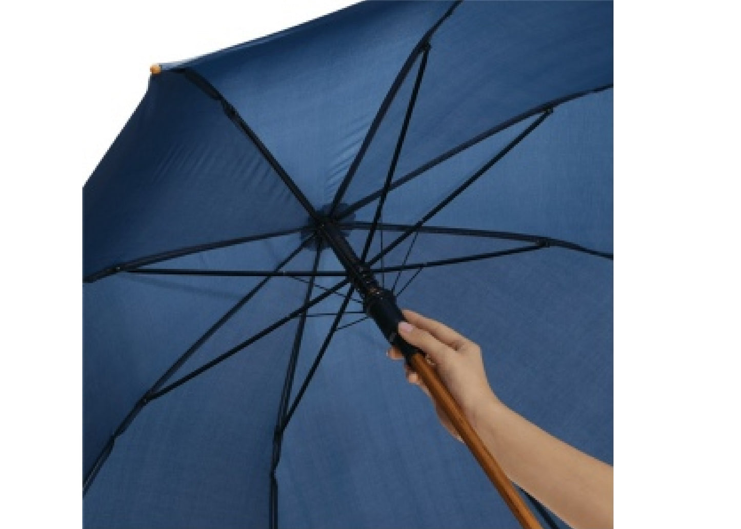 Parapluie en bois automatique écologique Ø103 cm personnalisé
