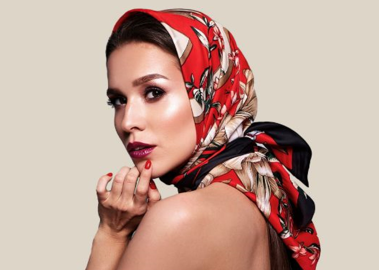 Écharpe en satin personnalisé