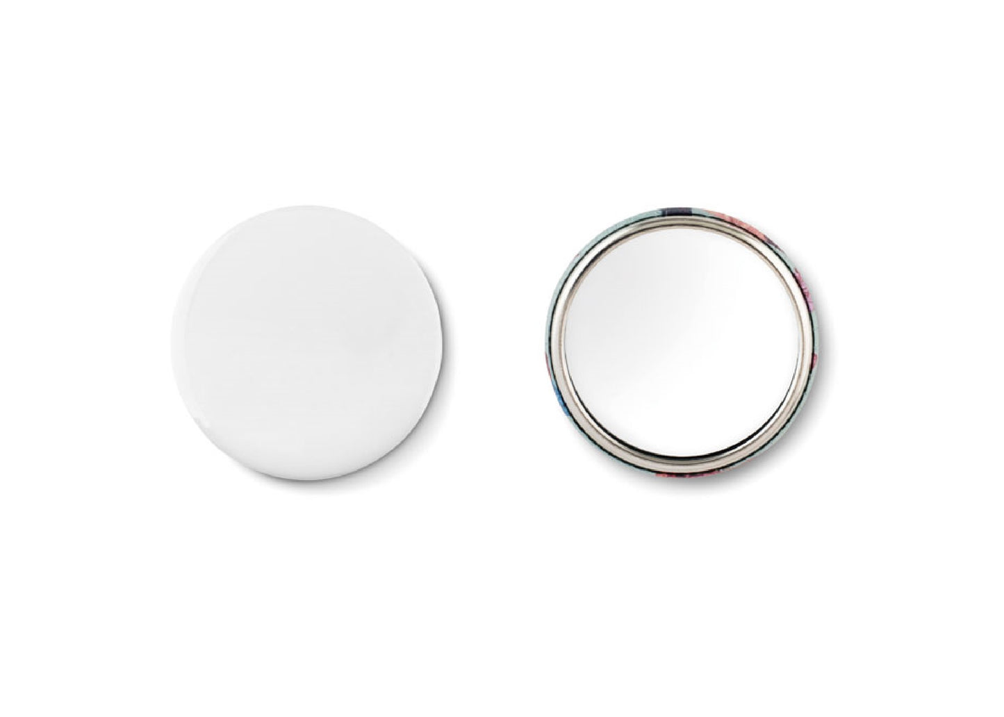 Miroir de poche en métal personnalisé