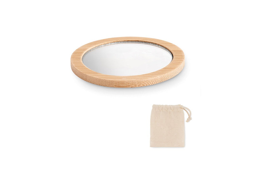 Mirroir à maquillage en bois personnalisé