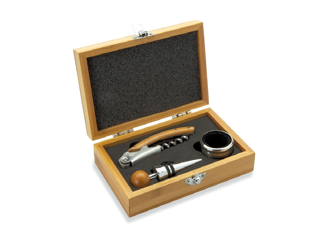 Coffret de sommelier en BAMBOU "personnalisé"