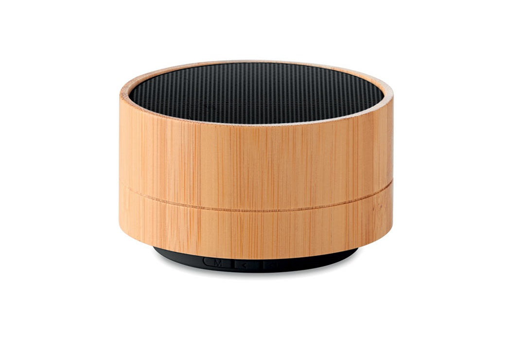 Enceinte Bluetooth en bambou Personnalisée