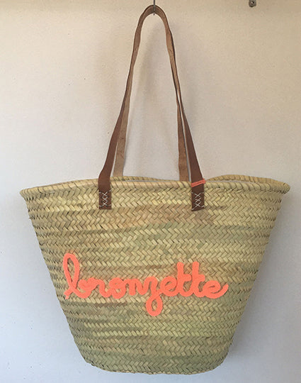 Panier de plage personnalisé