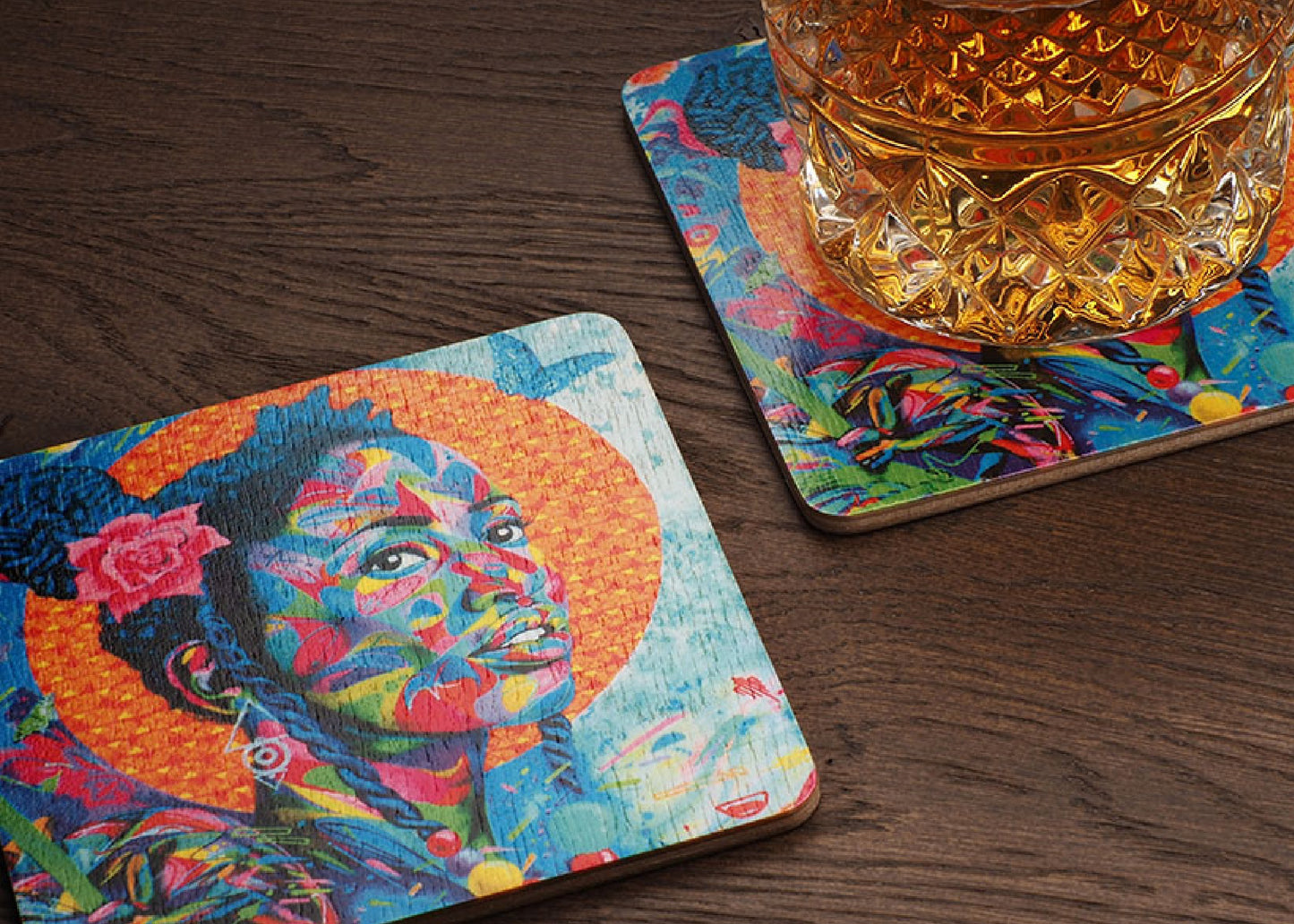 Sous-verre en Bois personnalisé