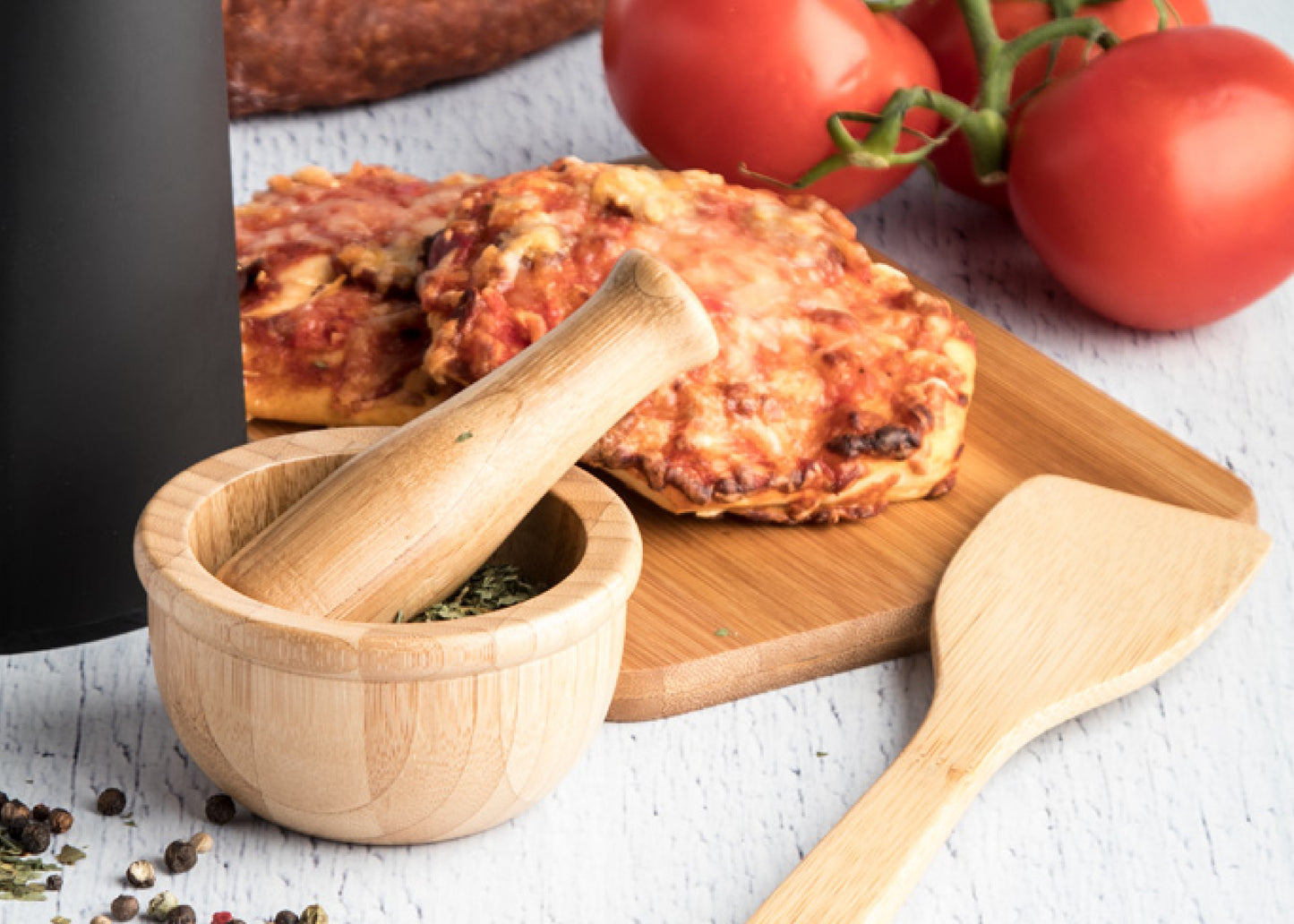 Spatule en bambou personnalisé