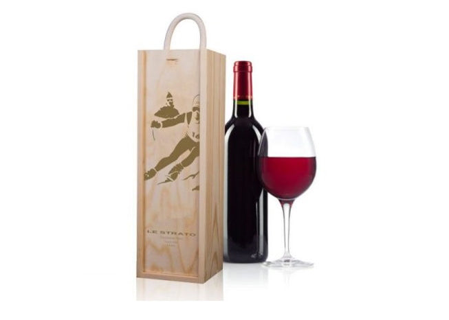 Boite en bois pour bouteille de vin personnalisée