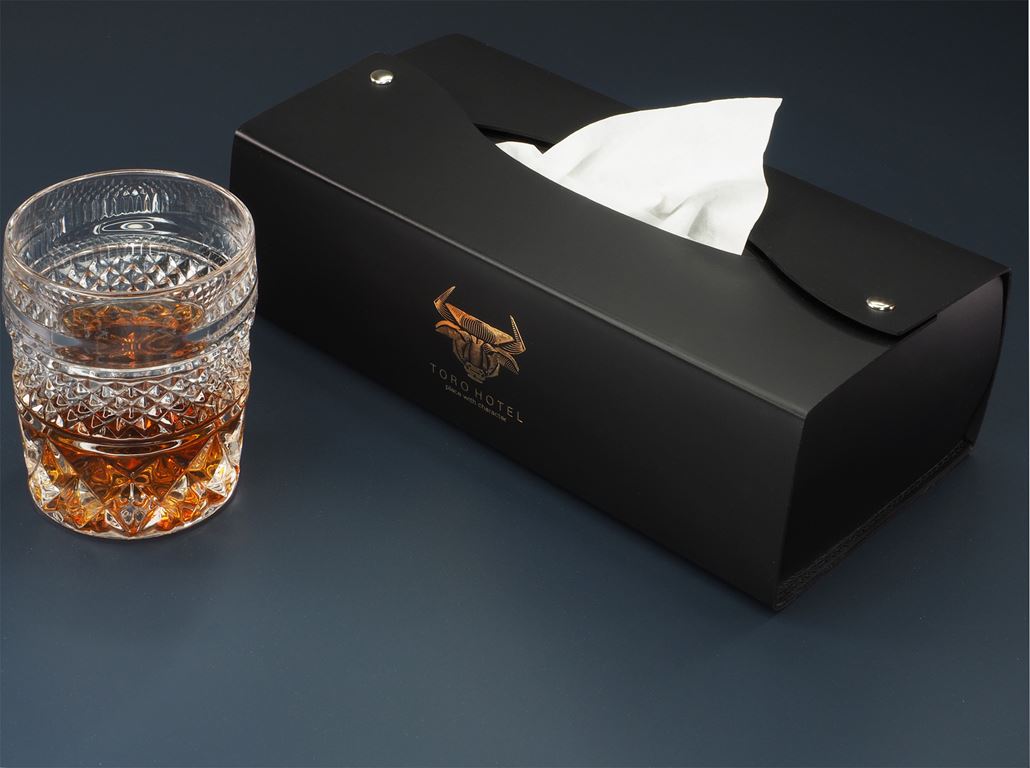 Boîte à mouchoirs personalisée hôtel