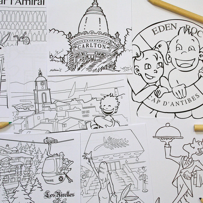 Cahier de coloriage personnalisé sur mesure hôtellerie 15x21cm