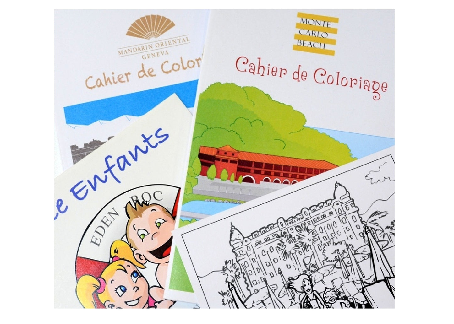 Cahier de coloriage personnalisé sur mesure hôtellerie 14,8x14,8cm
