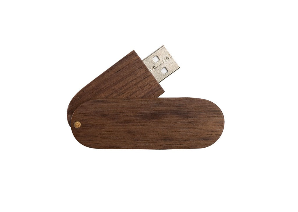 Clé USB rotative Personnalisée en Bois