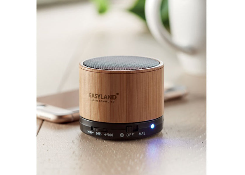 Enceinte Bluetooth Personnalisée en bambou