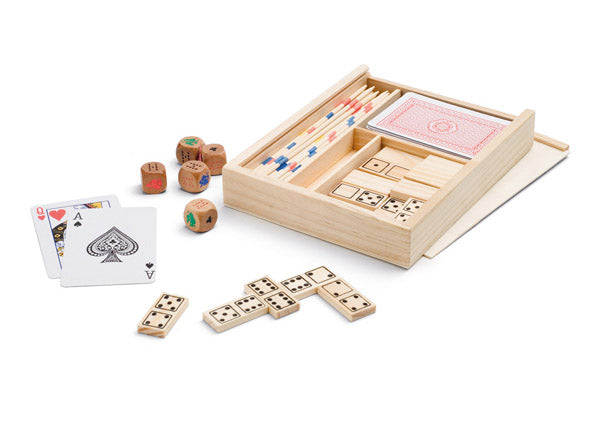 Set de jeux 4 en 1 en bois personnalisé