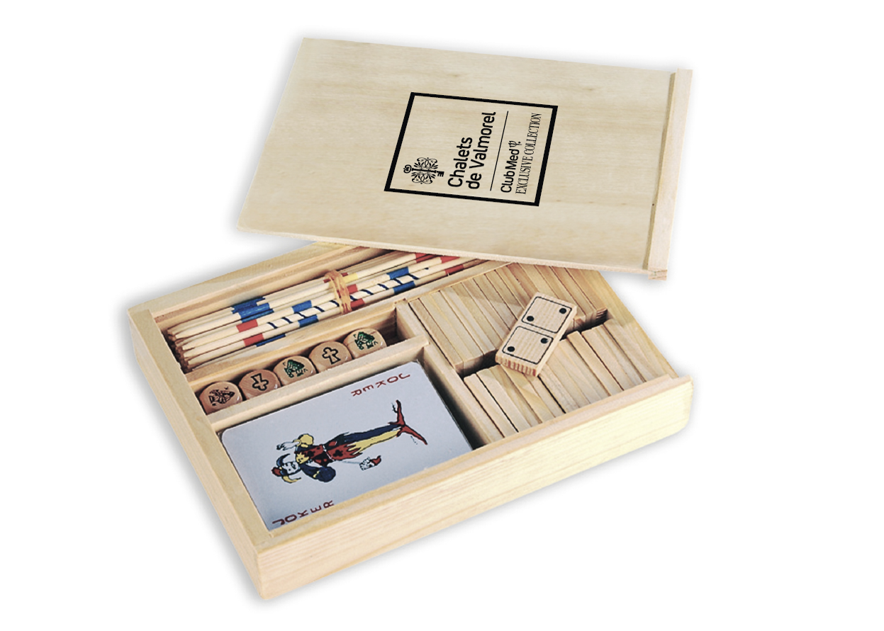 Set de jeux 4 en 1 en bois personnalisé