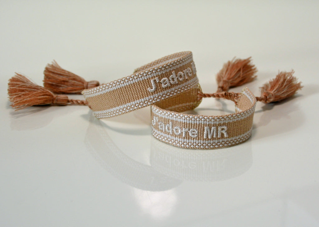 Bracelet en coton personnalisé