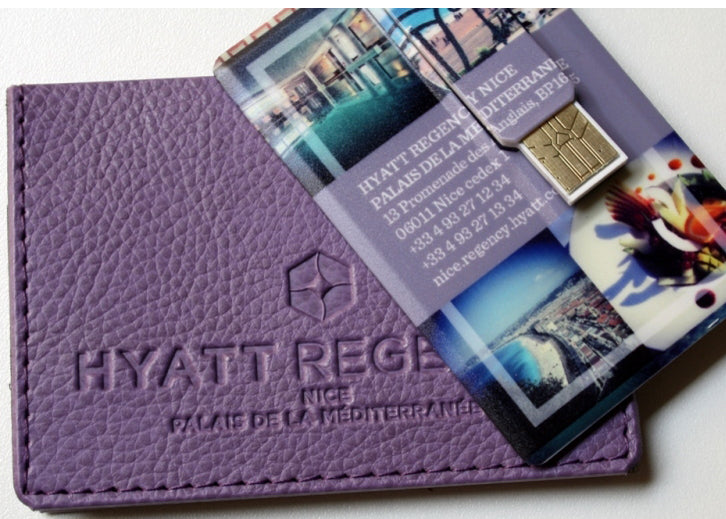 Porte carte cle USB sur mesure Hotel Palais de la mediterranée