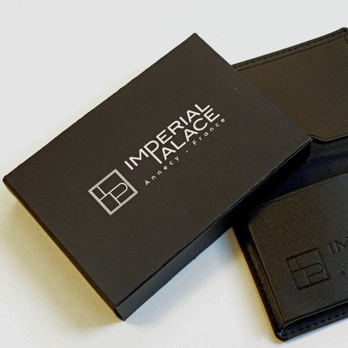 Porte carte personnalisée avec soufflet en simili cuir ou Rpet