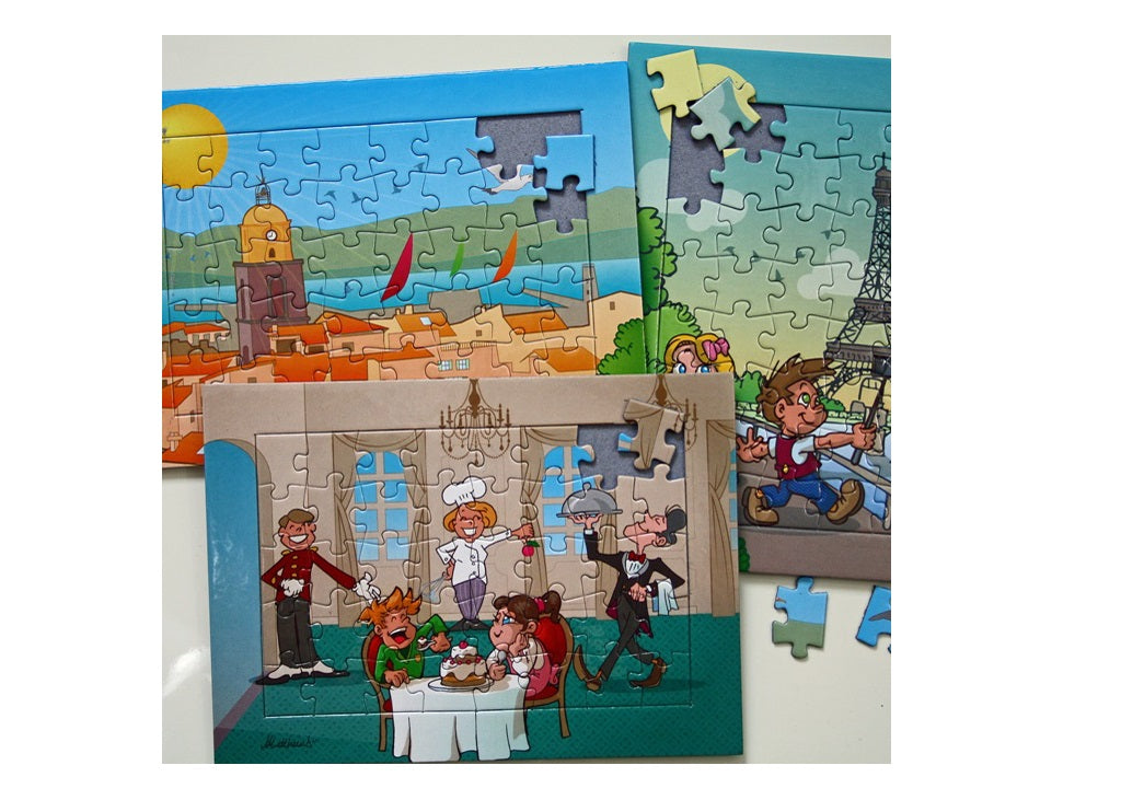 Puzzle thème hotel 13x18cm