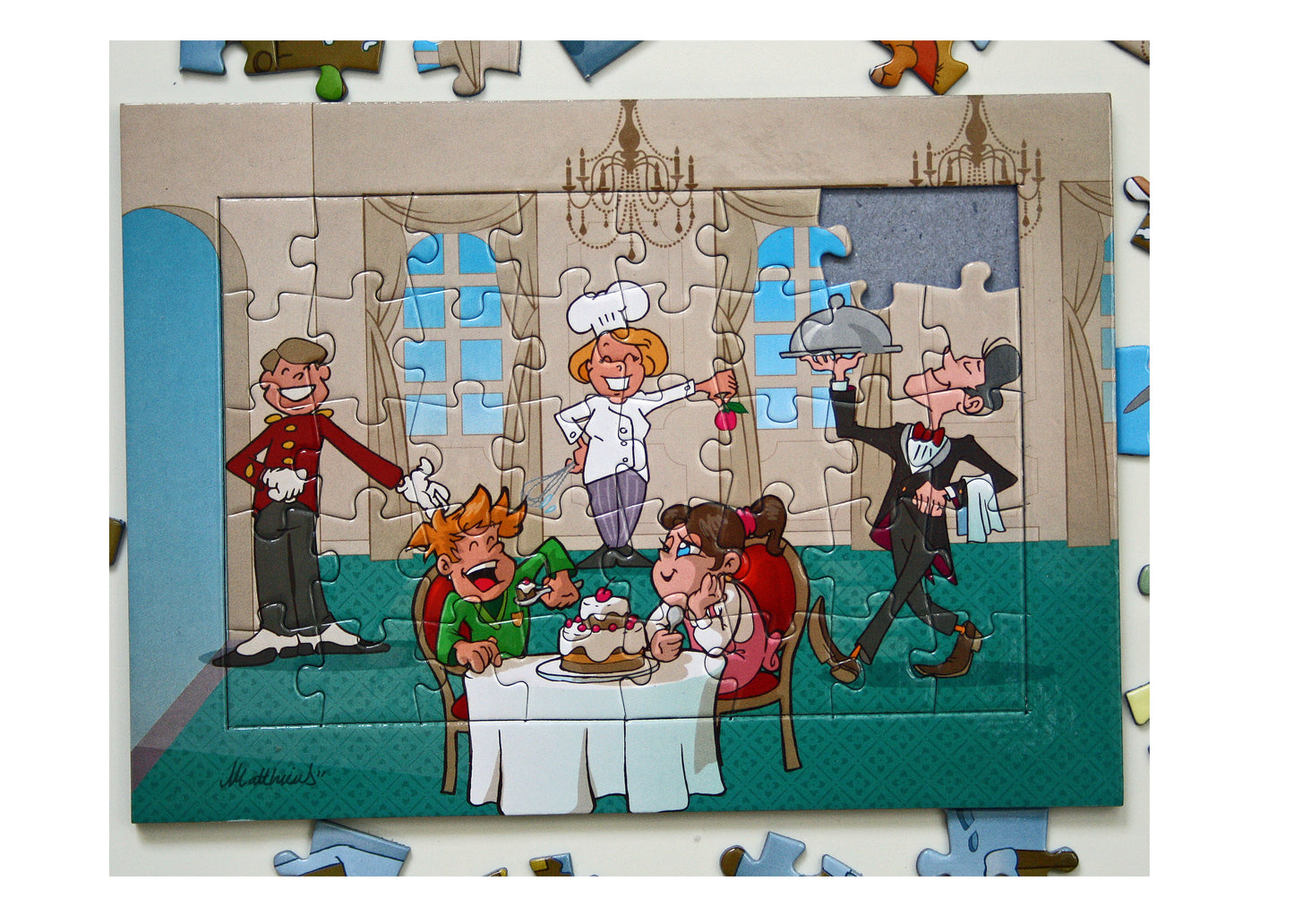 Puzzle thème hotel 13x18cm