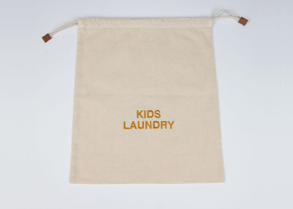 Sac à linge Personnalisé en coton naturel