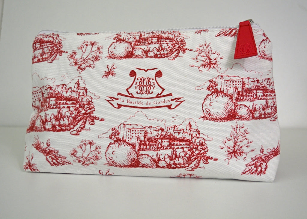 Trousse en toile de jouy La bastide de Gordes
