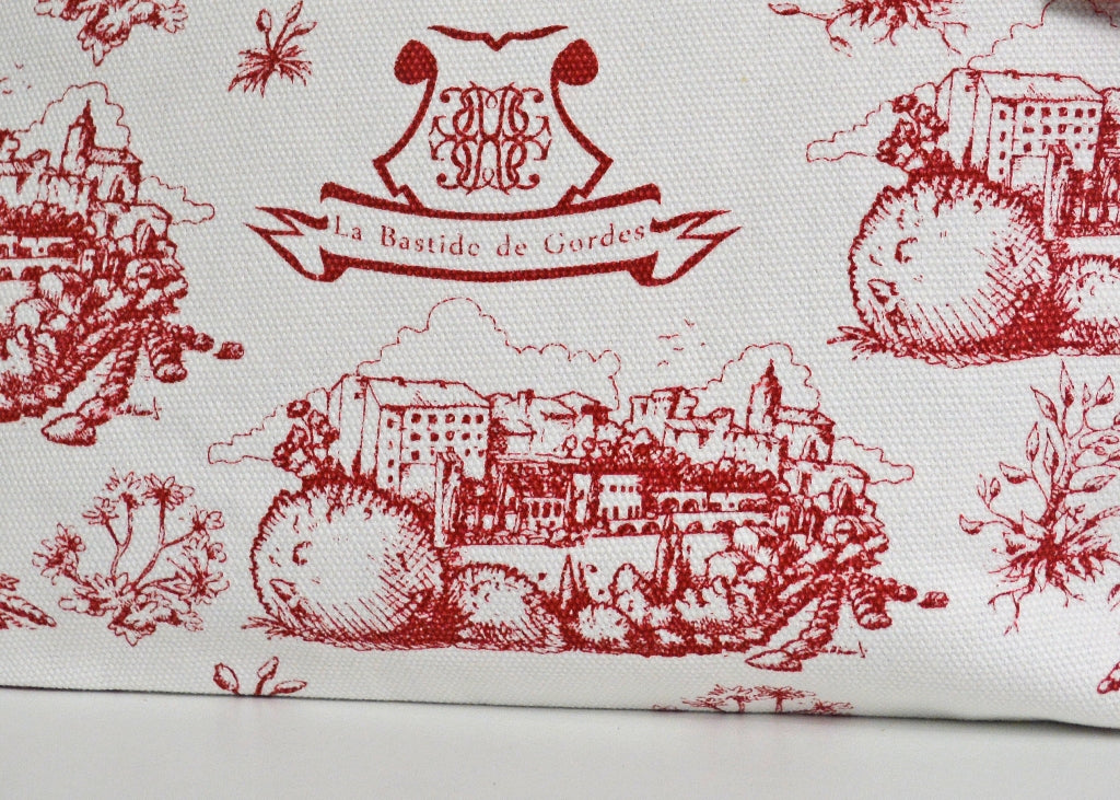 Trousse en toile de jouy La bastide de Gordes
